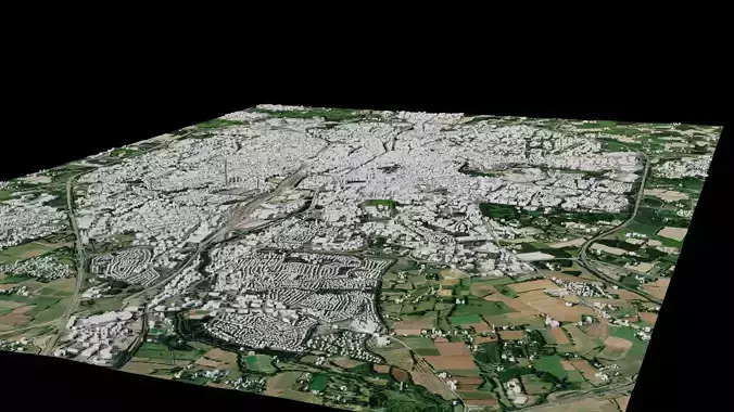 Rennes - France 3D model