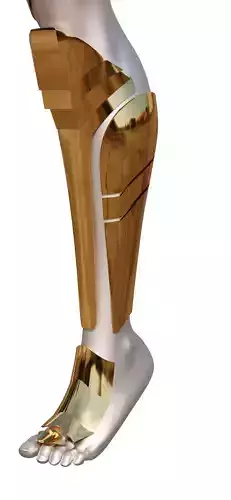 Wonder Woman Golden Eagle Armor Legs for Cosplay 3D print model