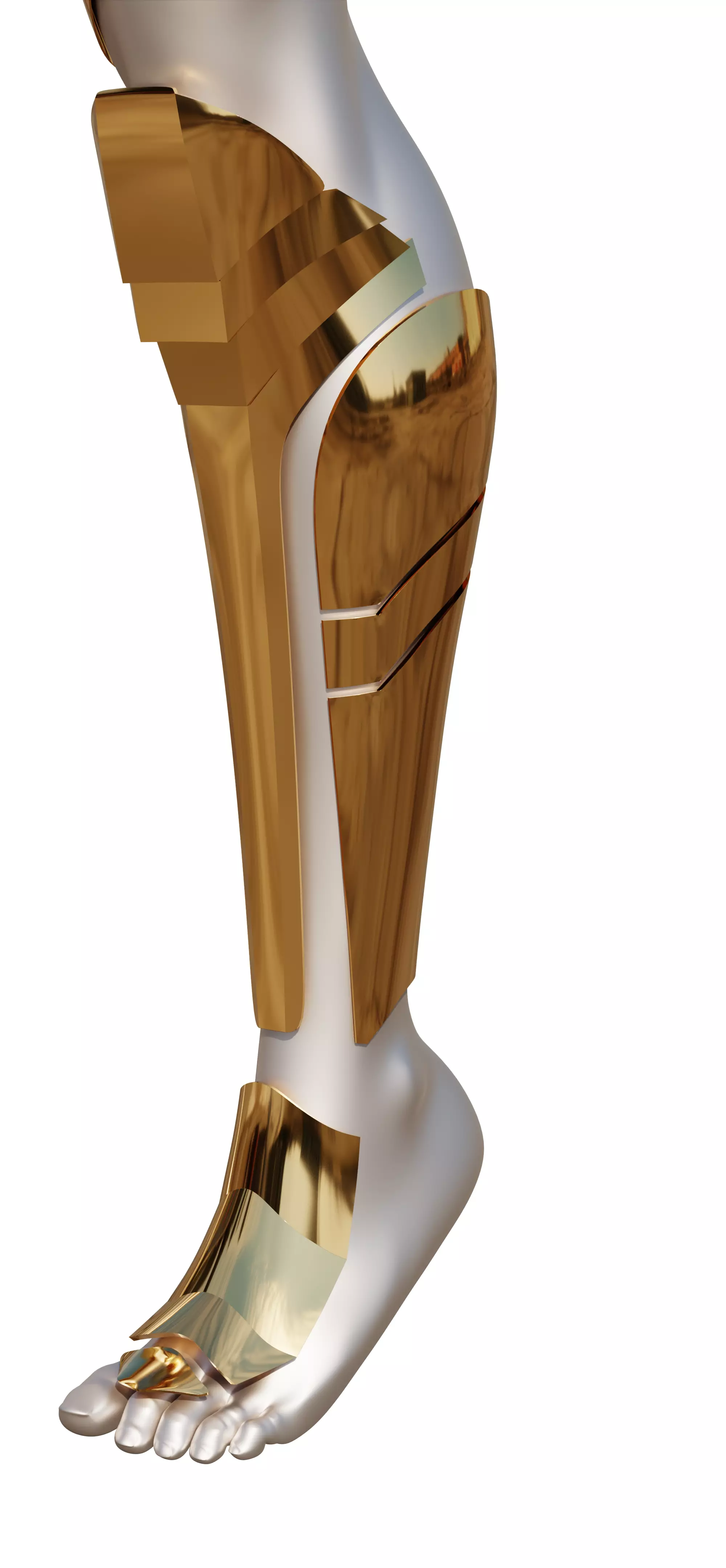 Wonder Woman Golden Eagle Armor Legs for Cosplay 3D print model_0