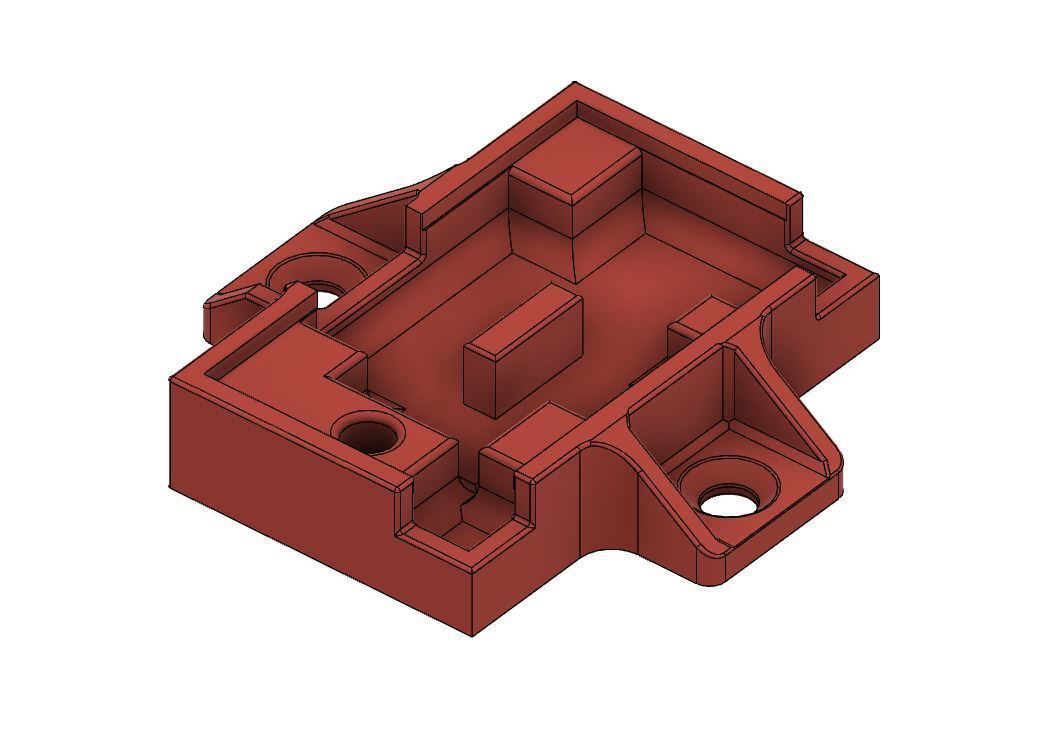 Model Railway BPDCC80 Gaugemaster Autofrog Mounting Bracket 3D print model_6