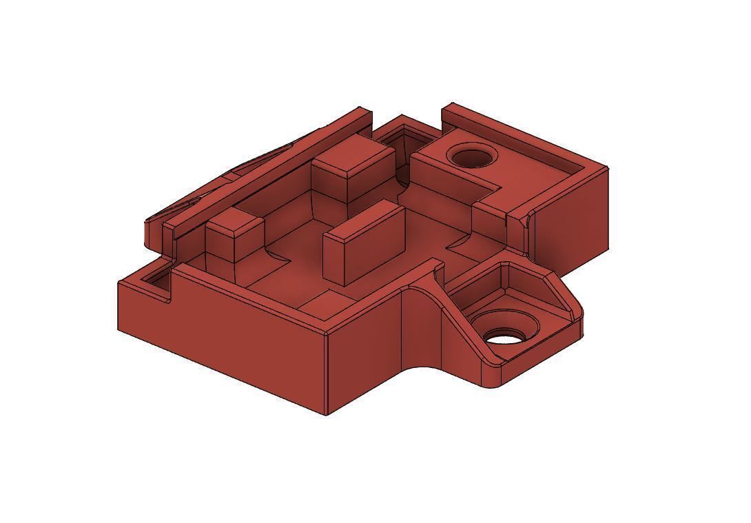 Model Railway BPDCC80 Gaugemaster Autofrog Mounting Bracket 3D print model_1