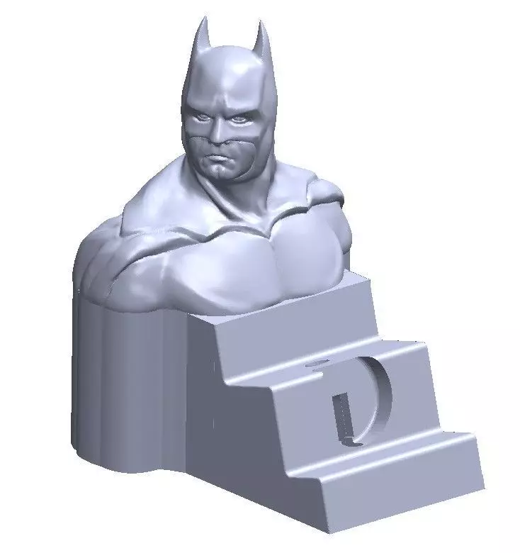 Batman Bust Apple Iphone and Watch charger holder 3D print model