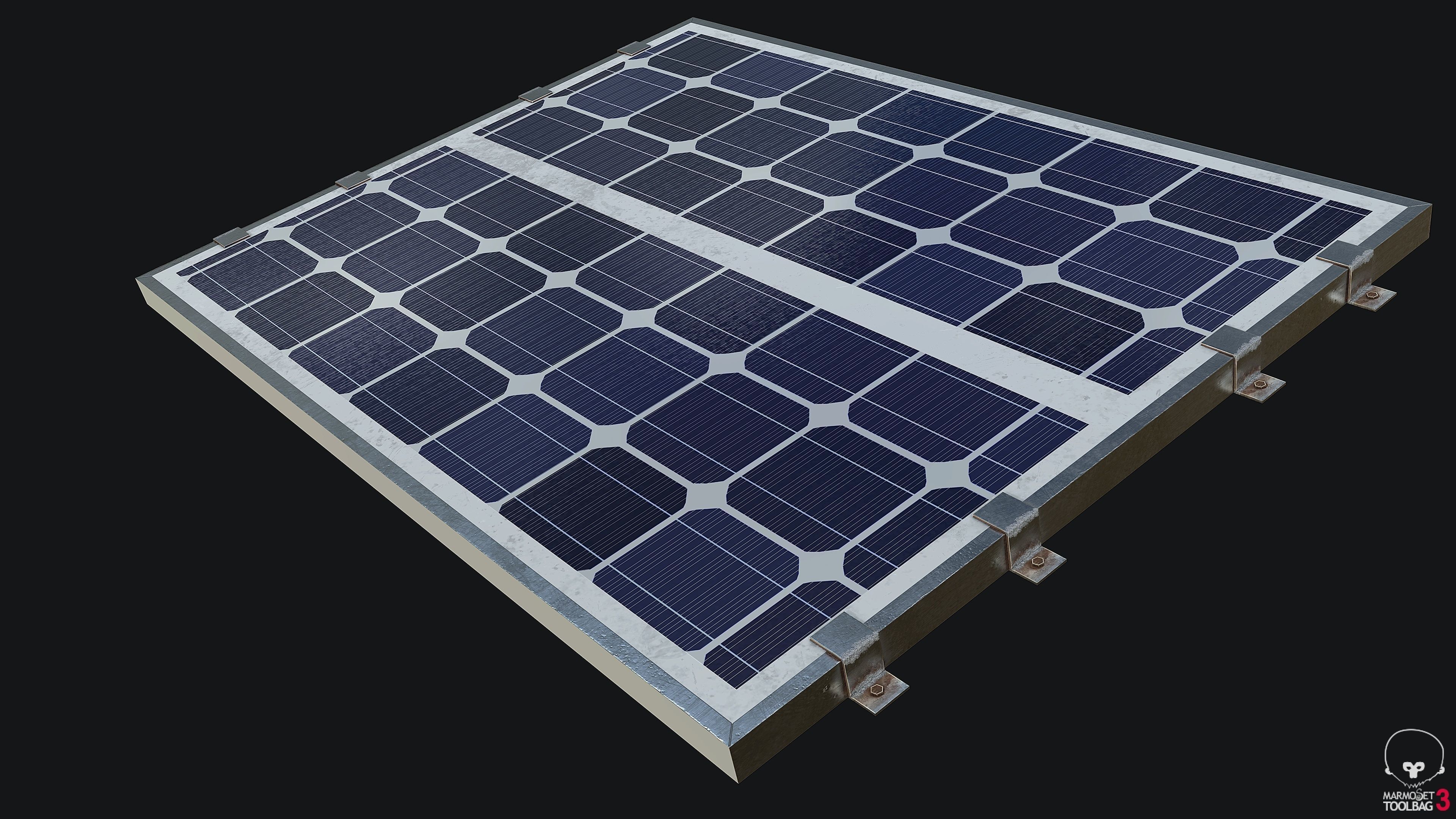 Solar Panel PBR Low-poly 3D model_2