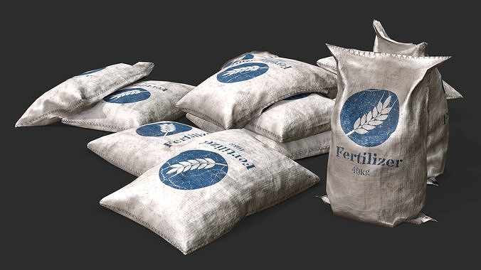 Fertilizer Bag Assets Low-poly 3D model 5