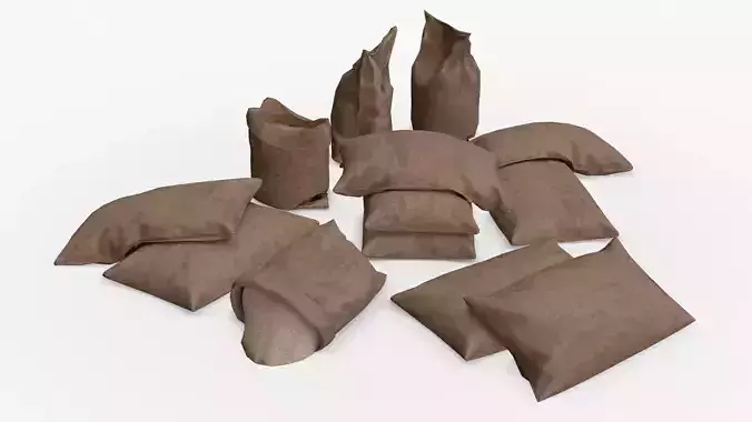 Generic Bags Assets Low-poly 3D model