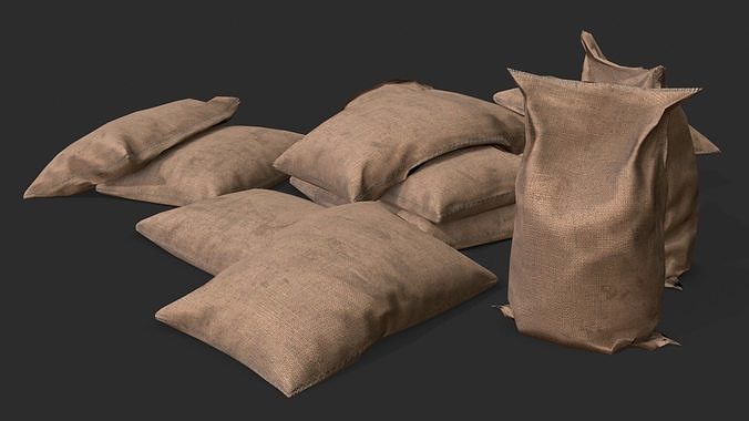 Generic Bags Assets Low-poly 3D model 7