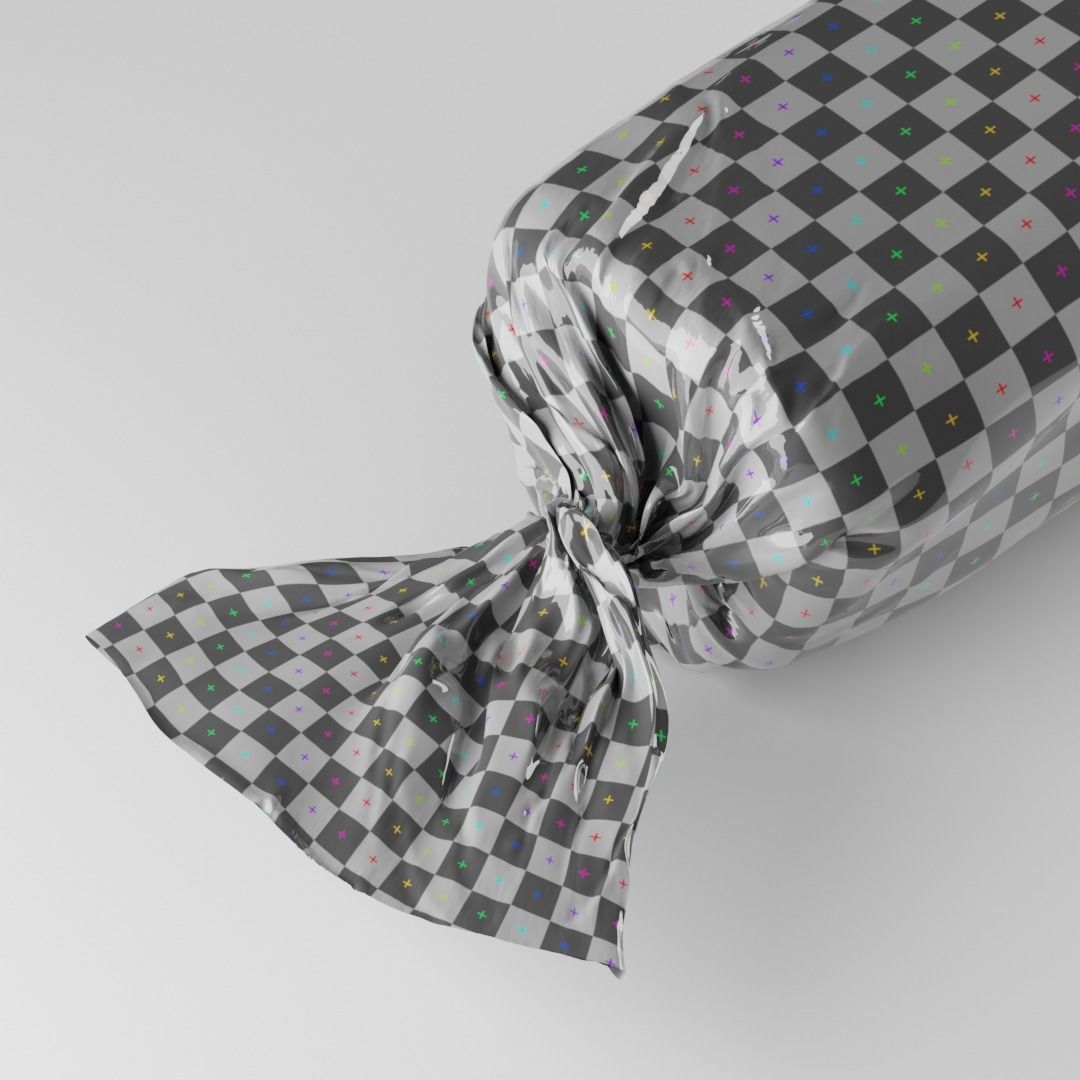 Candy wrapper 3D model_3
