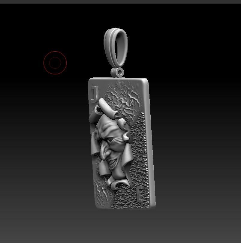 pendants Joker 3D print model_1