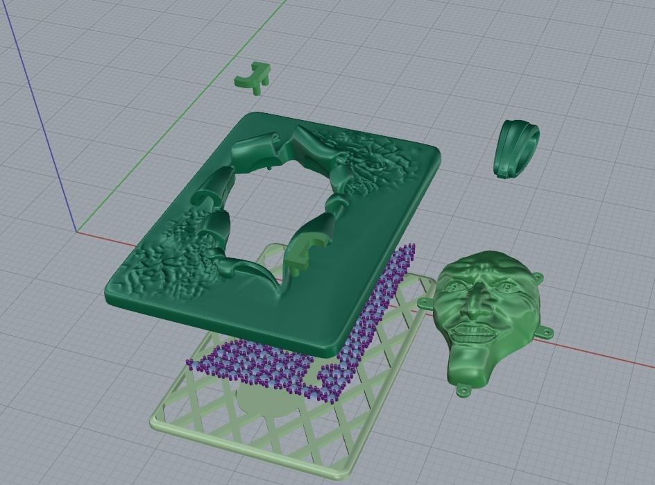 pendants Joker 3D print model_6
