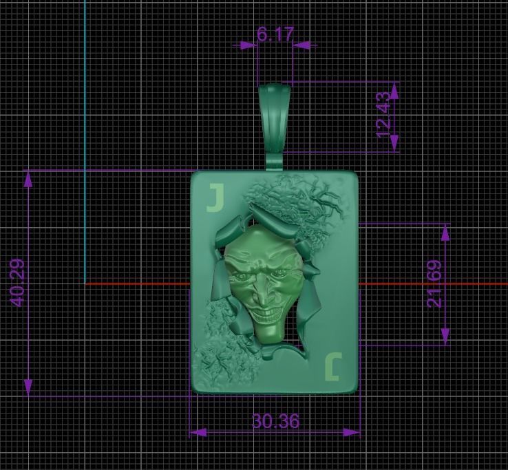 pendants Joker 3D print model_4