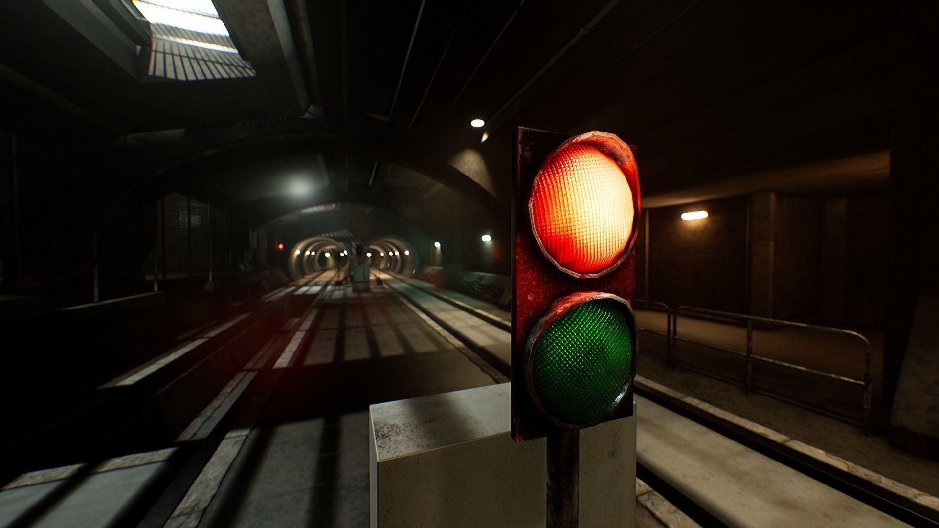 Metro Maintenance Station Pack Low-poly 3D model_8