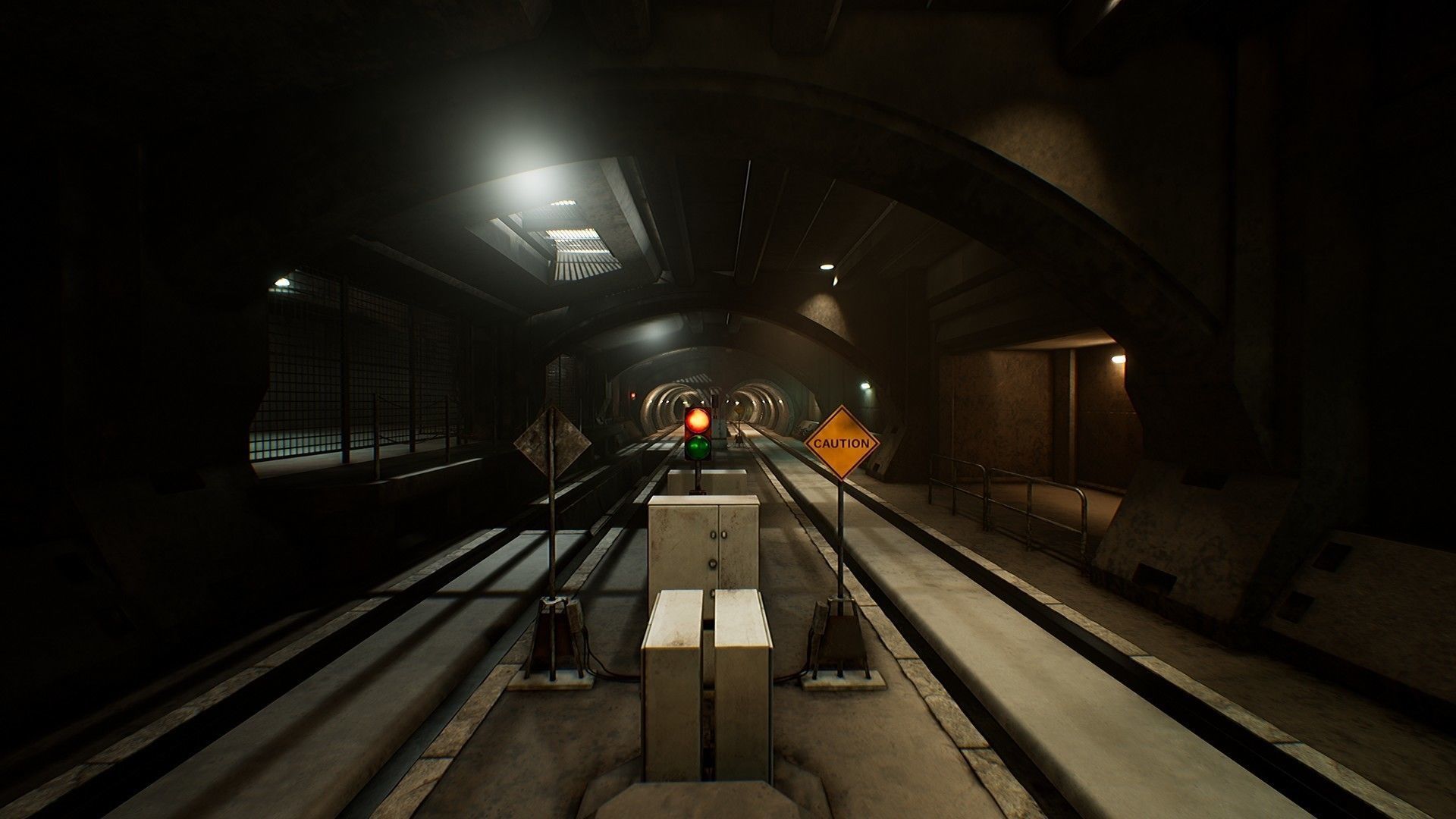 Metro Maintenance Station Pack Low-poly 3D model_3