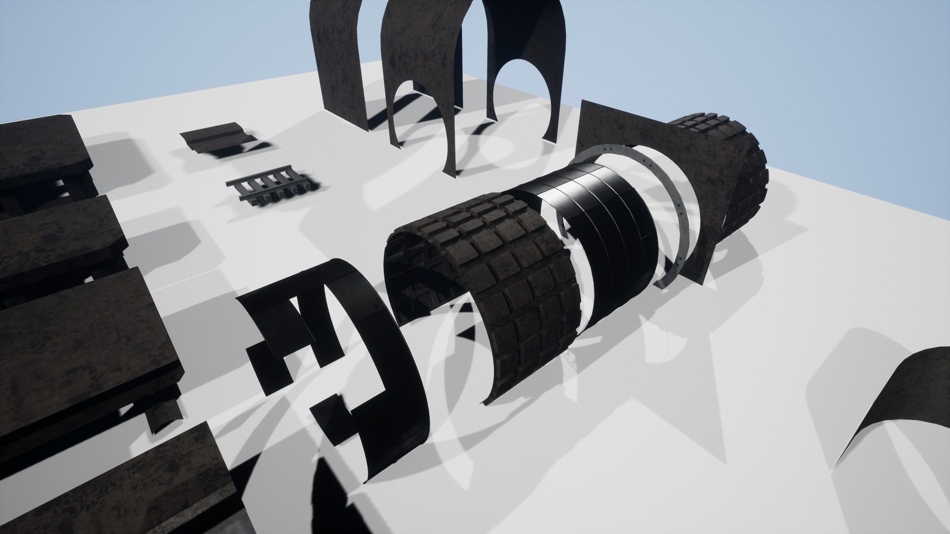 Metro Maintenance Station Pack Low-poly 3D model_14