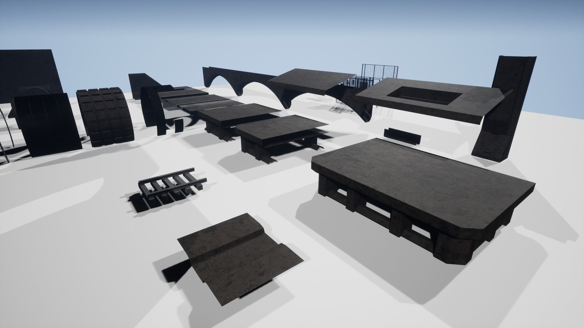 Metro Maintenance Station Pack Low-poly 3D model_15