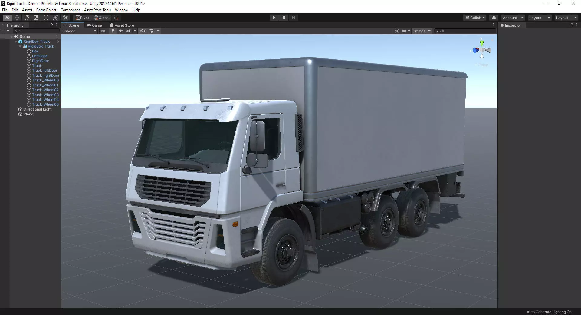 Generic Truck for Unity Low-poly 3D model