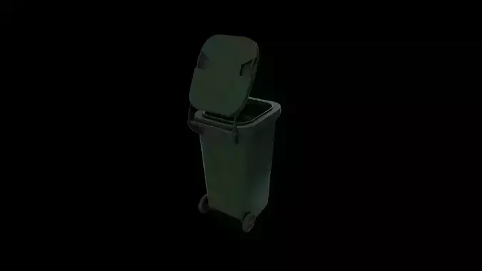 Trash Bin - Gest Low-poly 3D model