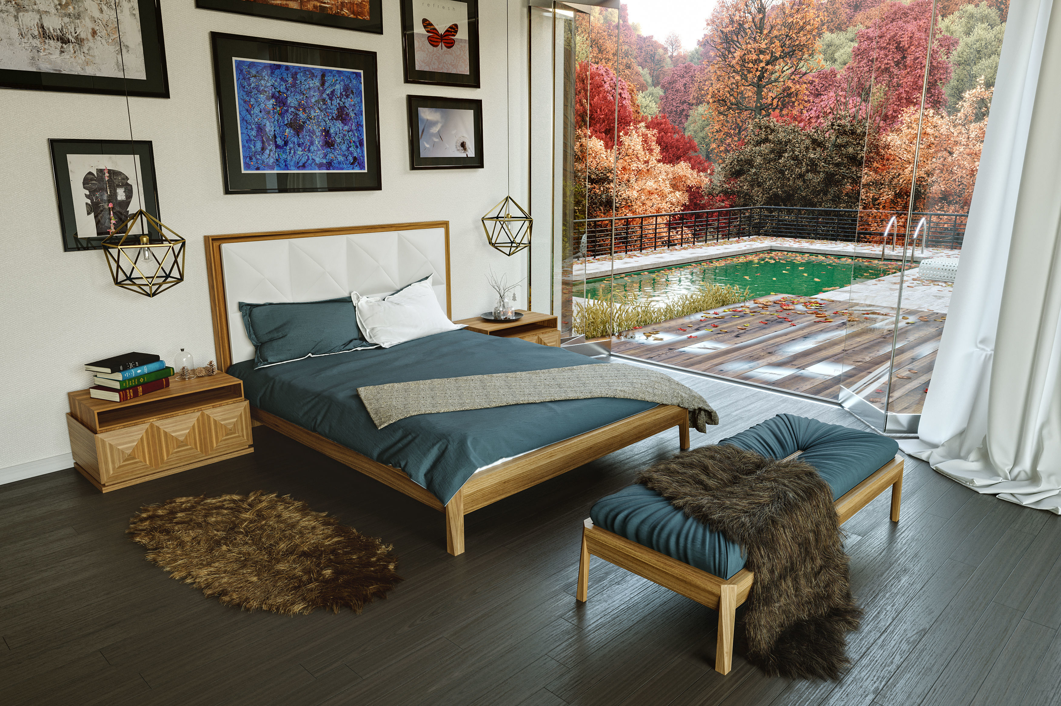 Bedroom For furniture photography 3D model_5