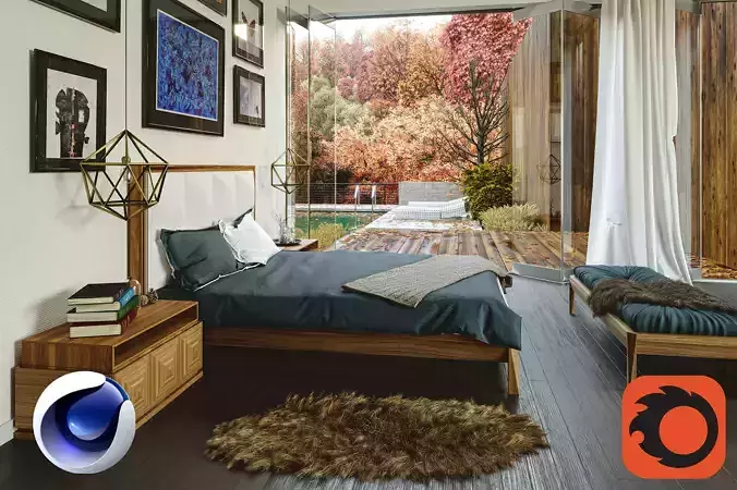 Bedroom  For furniture photography 