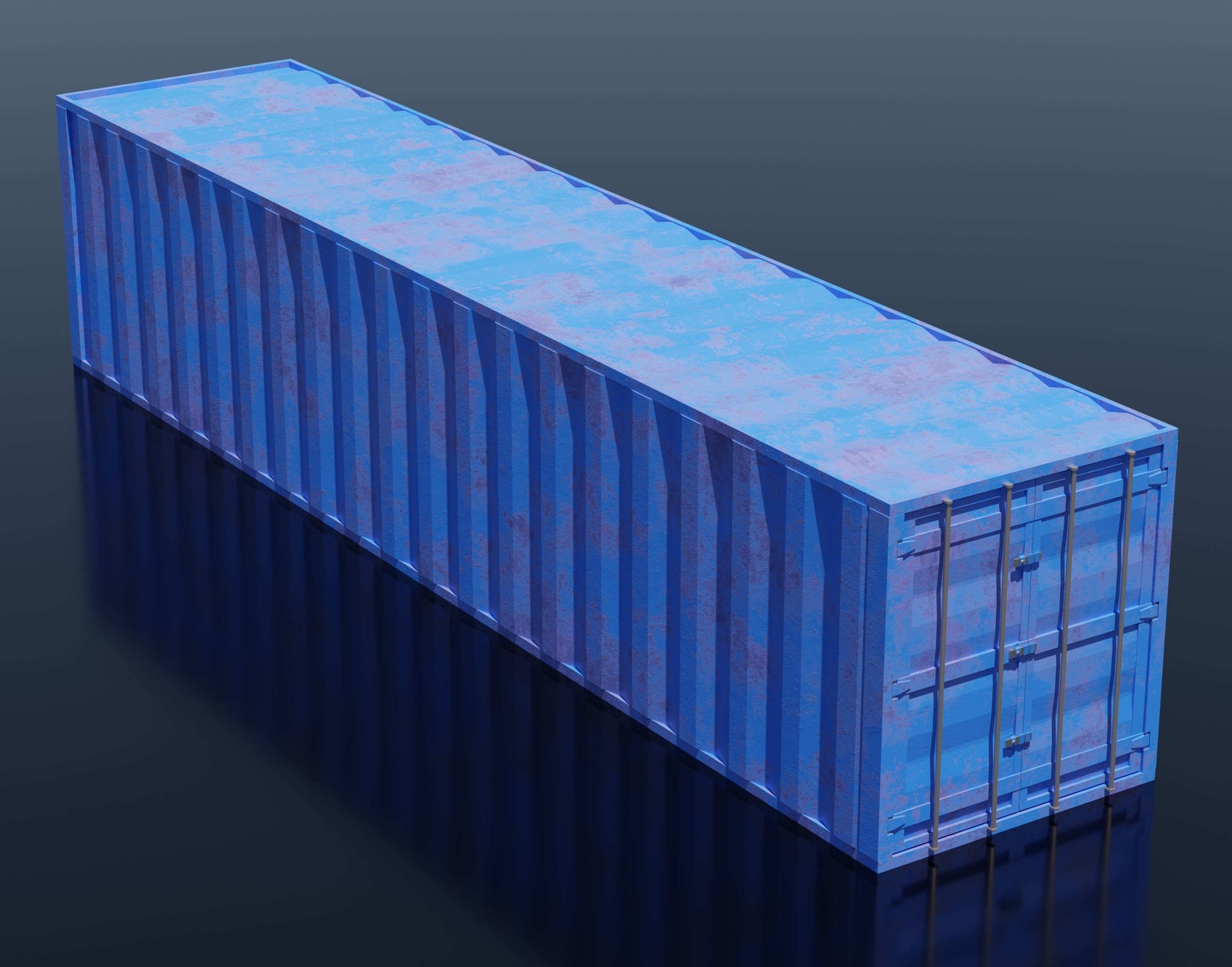 Sea Container PACK 3D model_3