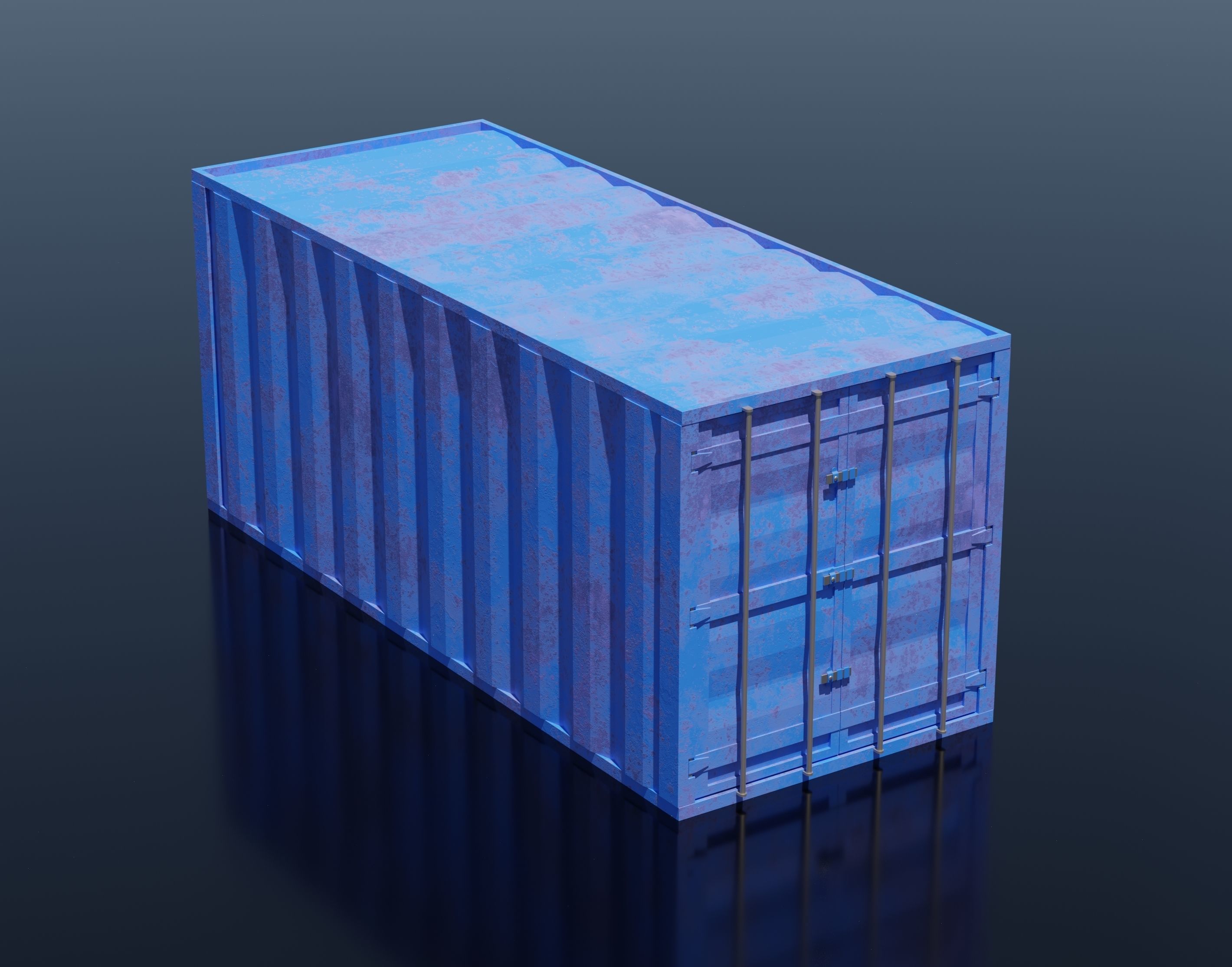 Sea Container PACK 3D model_4