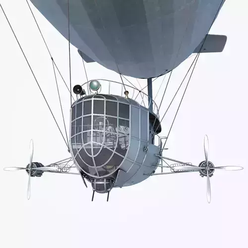 Airship Game Ready  Low-poly 3D model