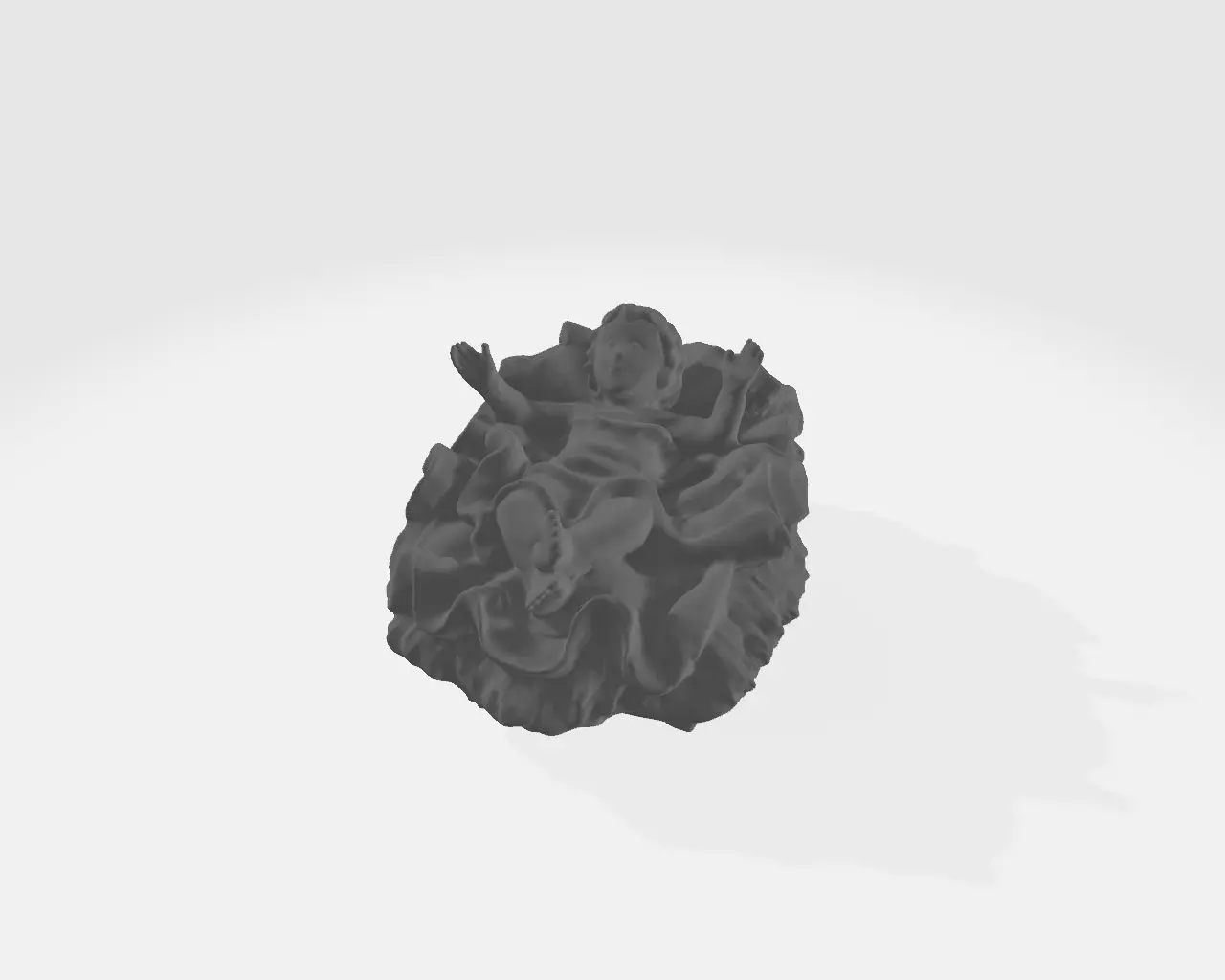Jesus in crib Free 3D print model