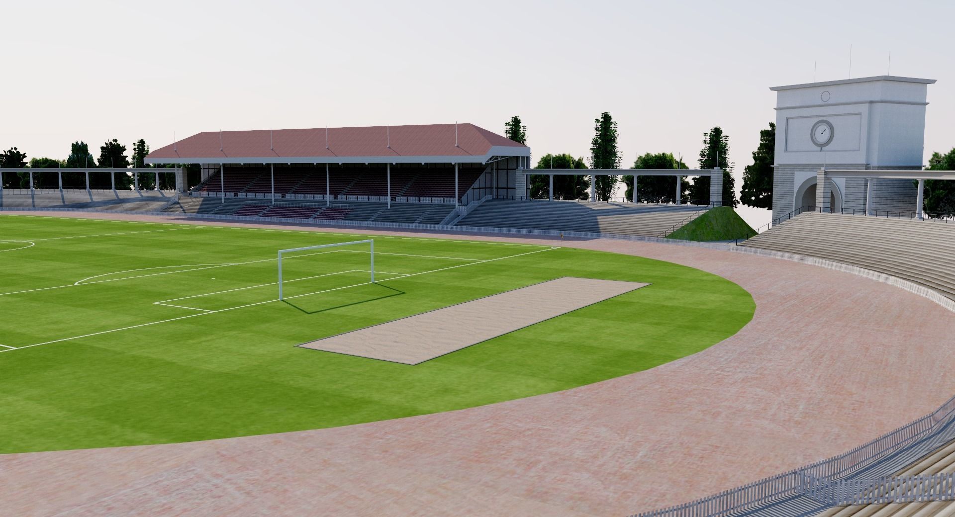 Old Olympisch Stadion - Antwerp Belgium 3D model_4