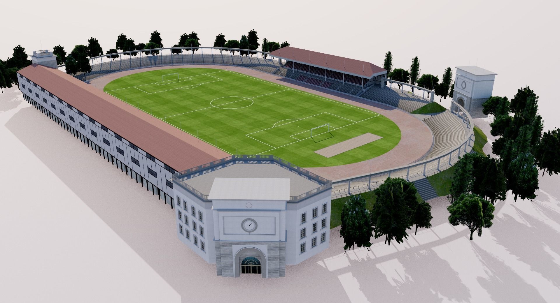 Old Olympisch Stadion - Antwerp Belgium 3D model_1
