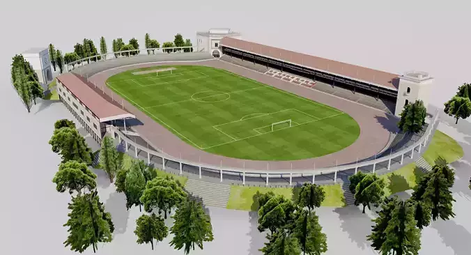 Old Olympisch Stadion - Antwerp Belgium 3D model