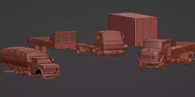  fbx obj 3xd mercedes Volkswagen chevrolet 