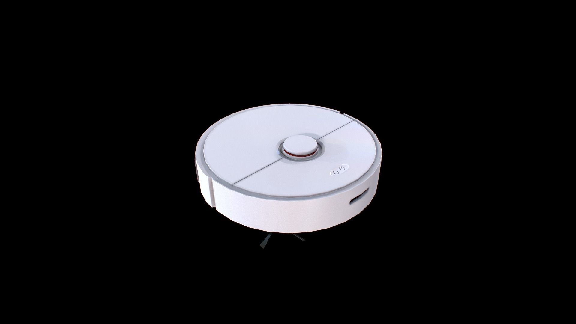 Vacuum Robot - Gest Low-poly 3D model_2