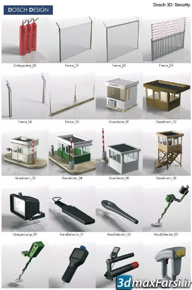 3D Security and Protection Model Package in Airport Store Free 3D model