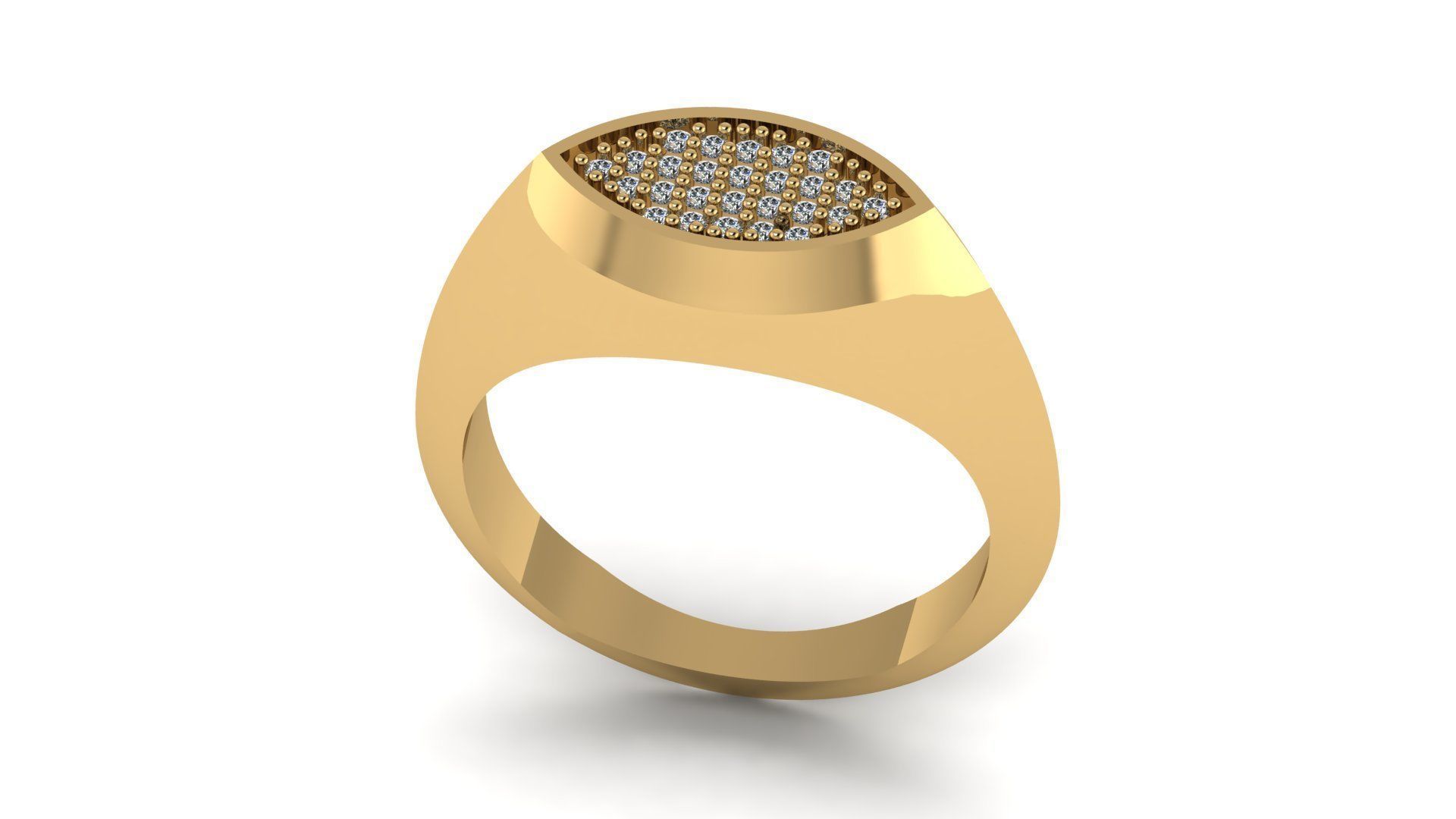 Signet Ring 3D print model_1