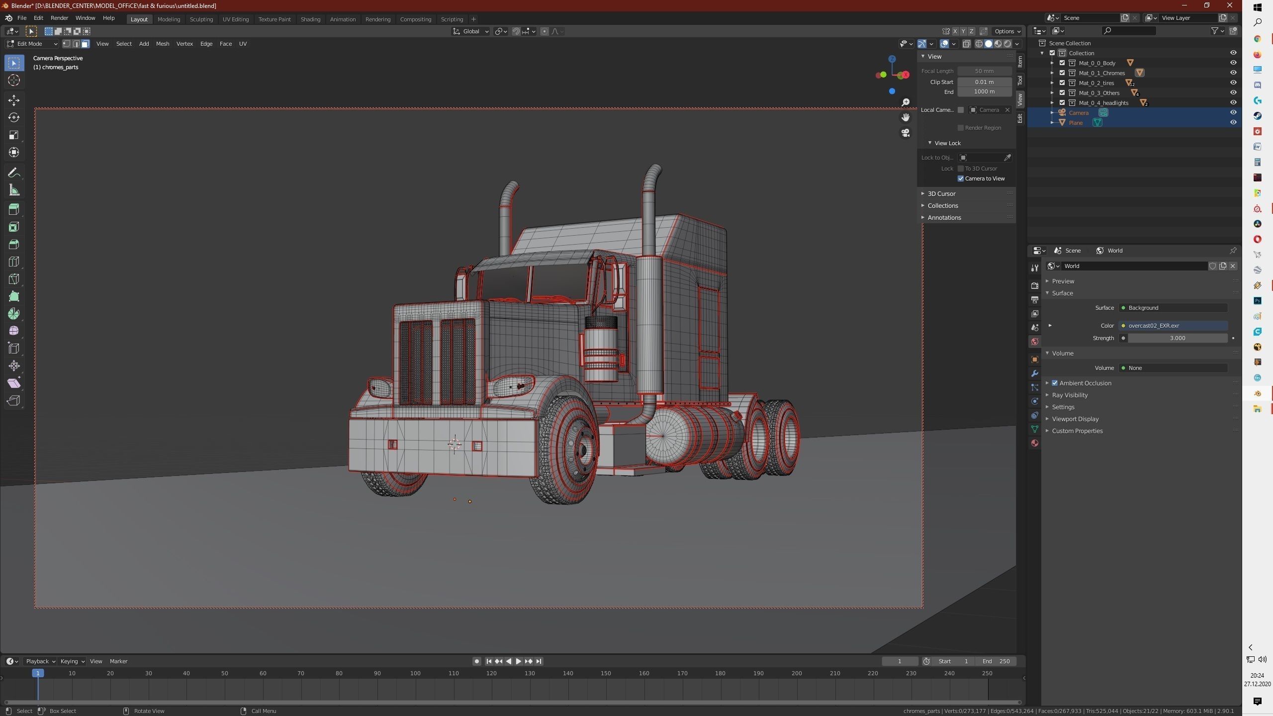 peterbilt truck Free 3D model_10