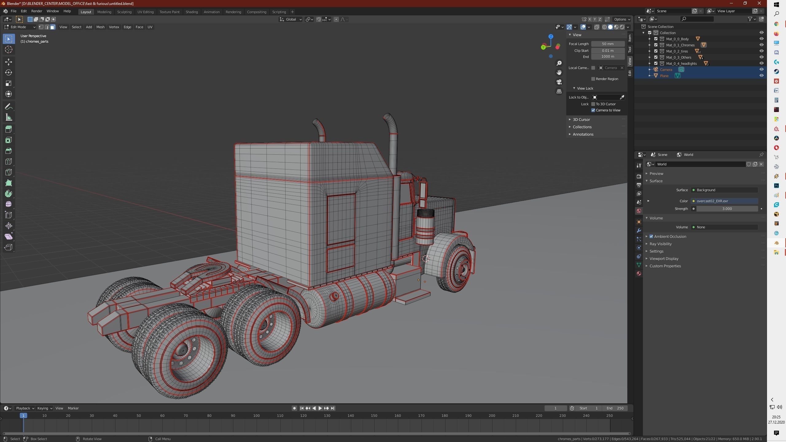 peterbilt truck Free 3D model_9