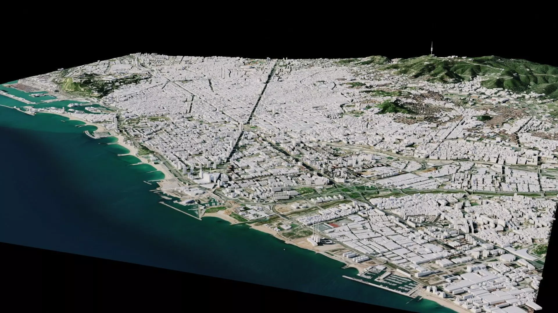 Barcelona - Spain 3D model_0