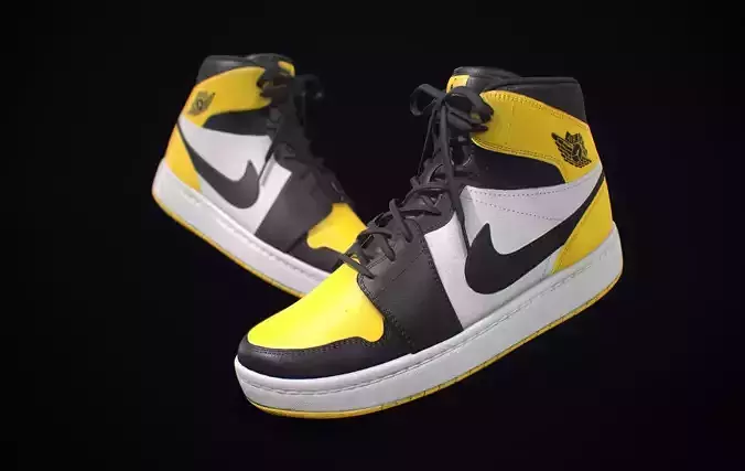 Nike Air Jordan Yellow White