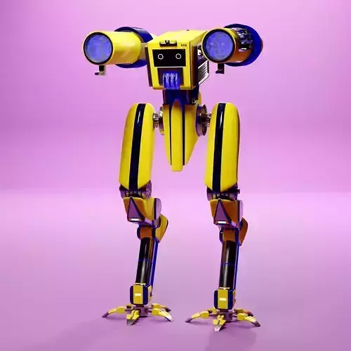 Mecha sci-fi robot 3D model