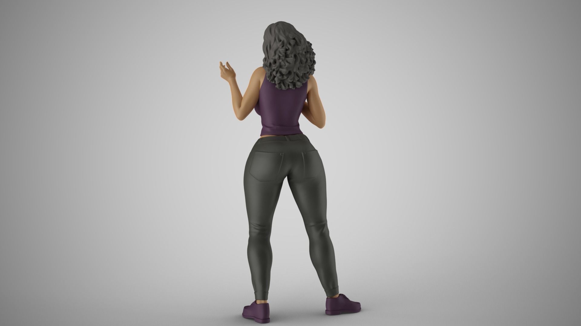Biased Woman 3D print model_8