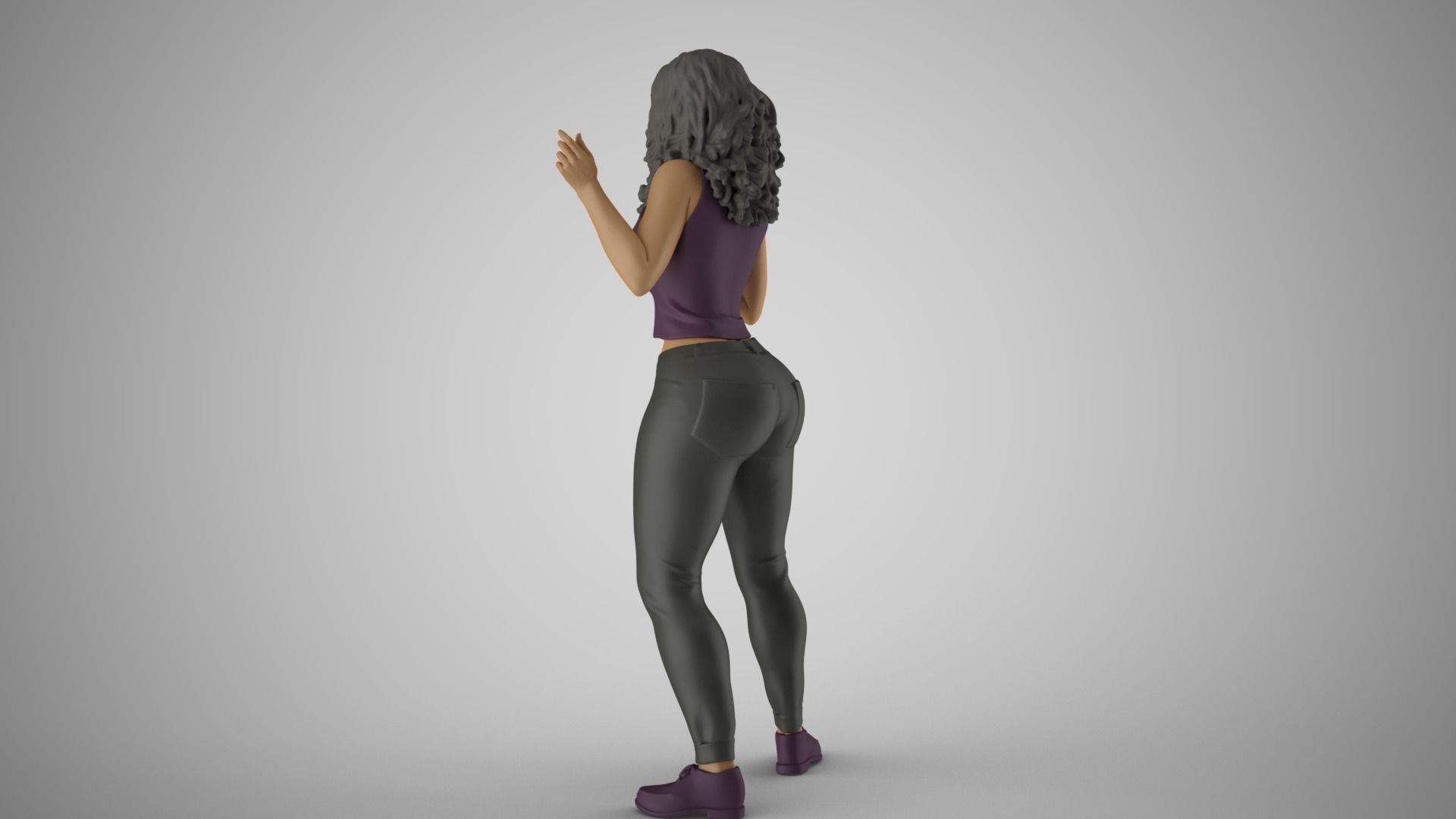 Biased Woman 3D print model_4