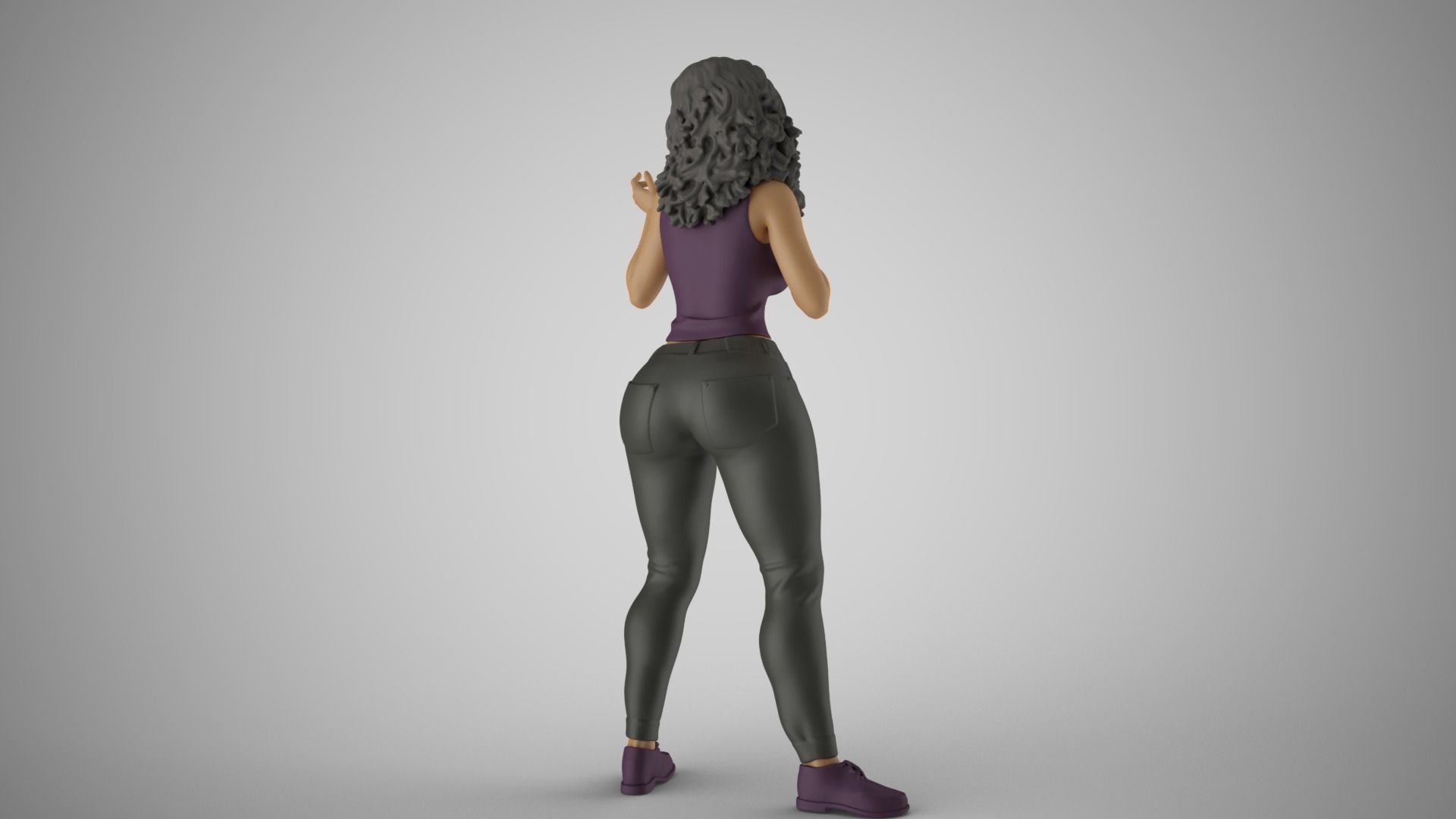 Biased Woman 3D print model_6