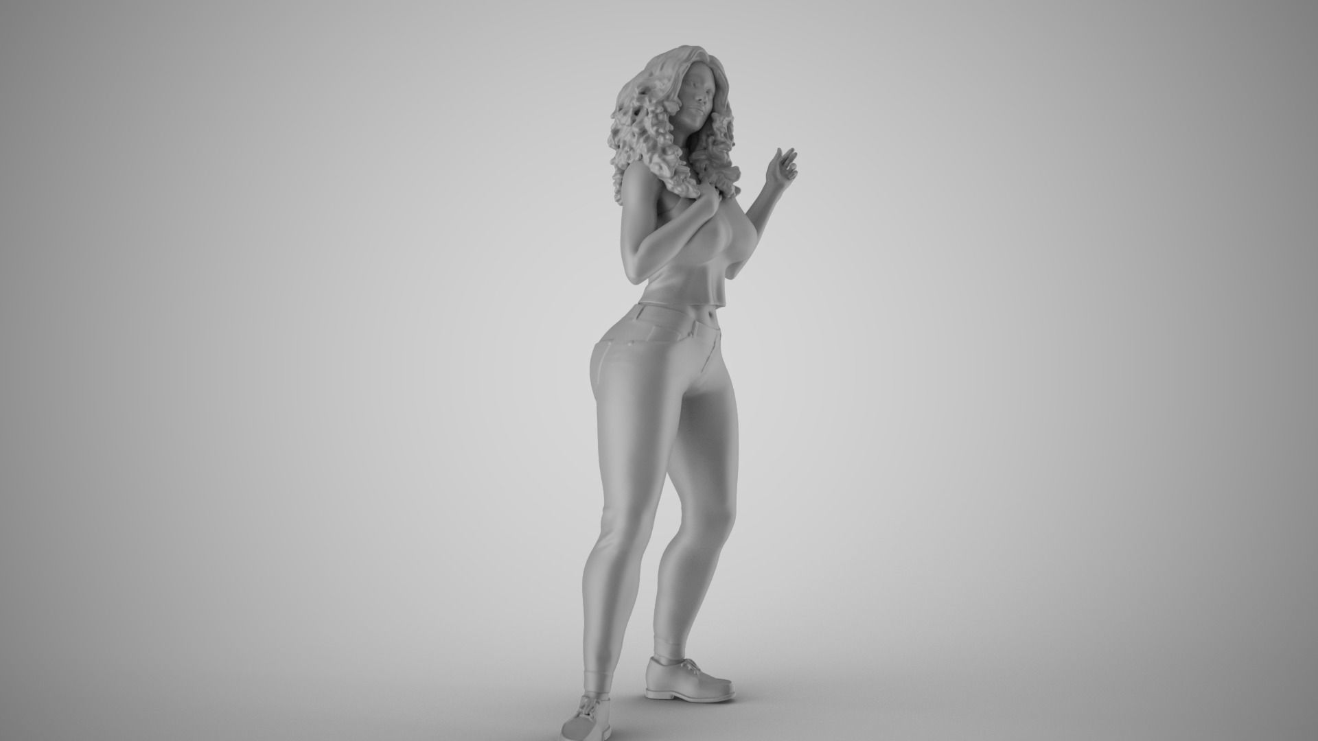 Biased Woman 3D print model_1