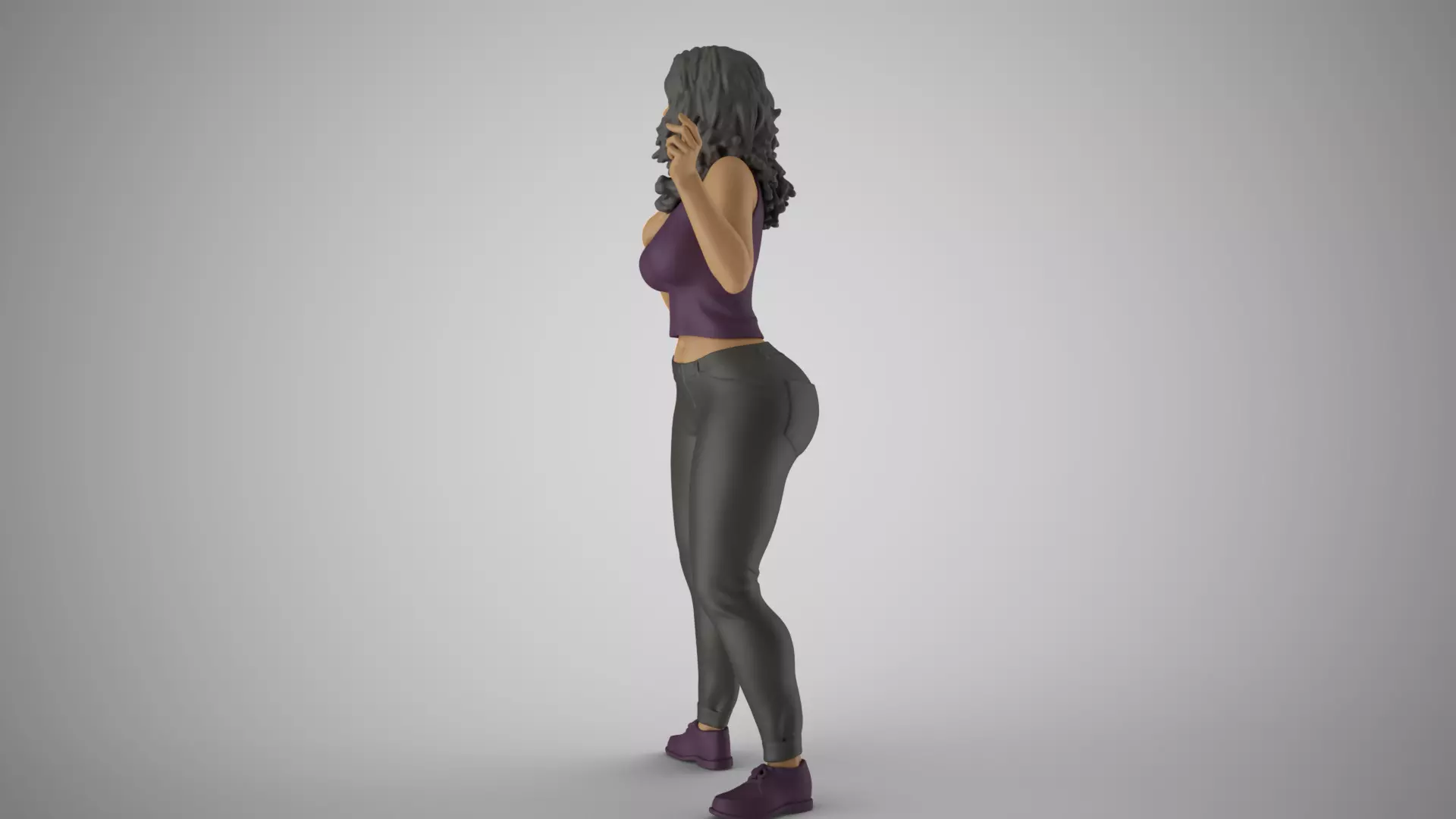 Biased Woman 3D print model_0