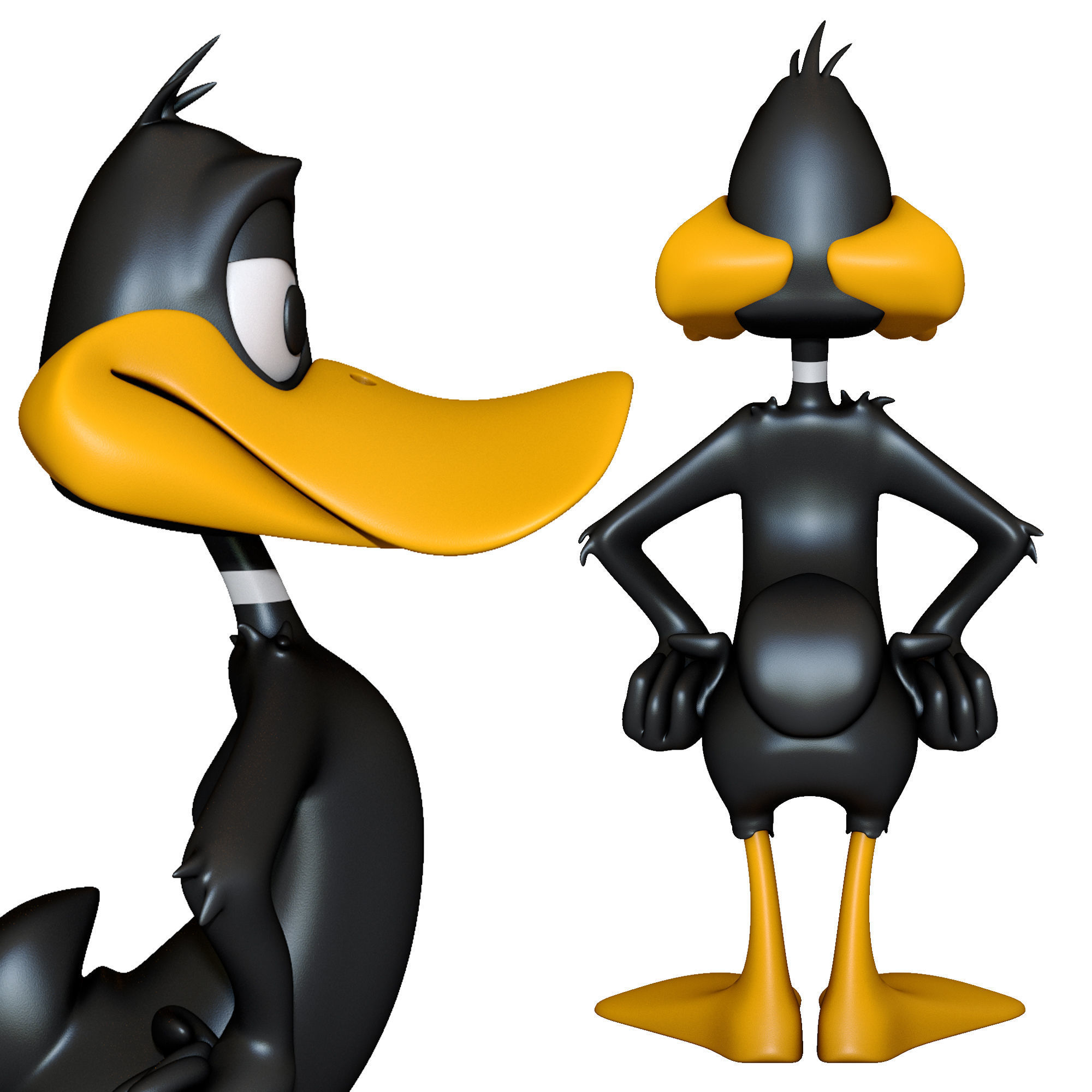 Daffy duck 3D model_3