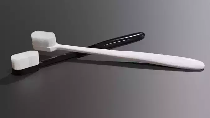 Toothbrush Realistic two toothbrushes