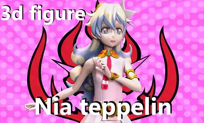 Nia teppelin 3d figure 3D print model