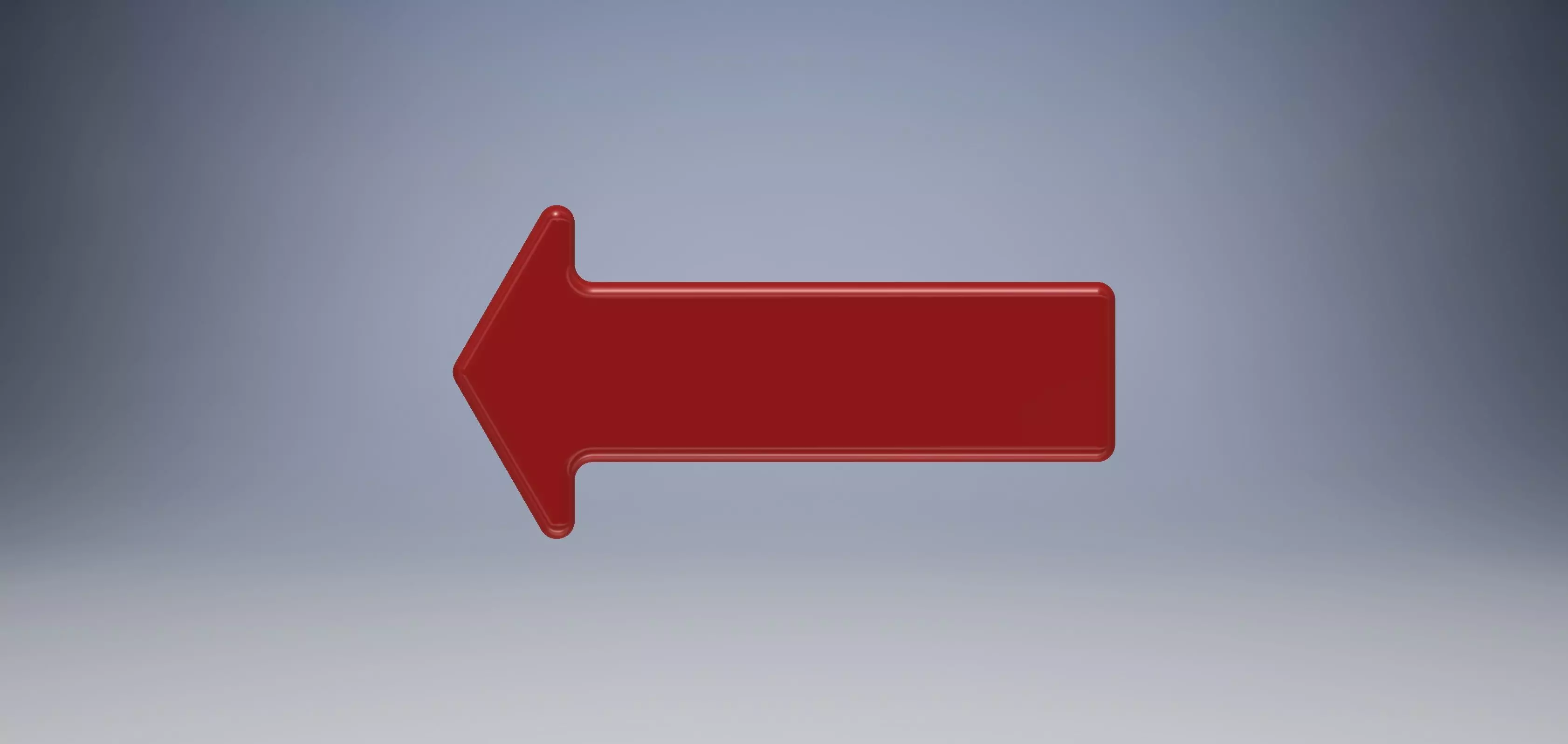 Modern Arrow straight 120 degree apex Free 3D model