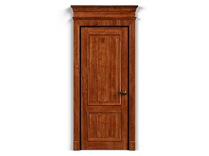 Door0046 wooden door 3D model