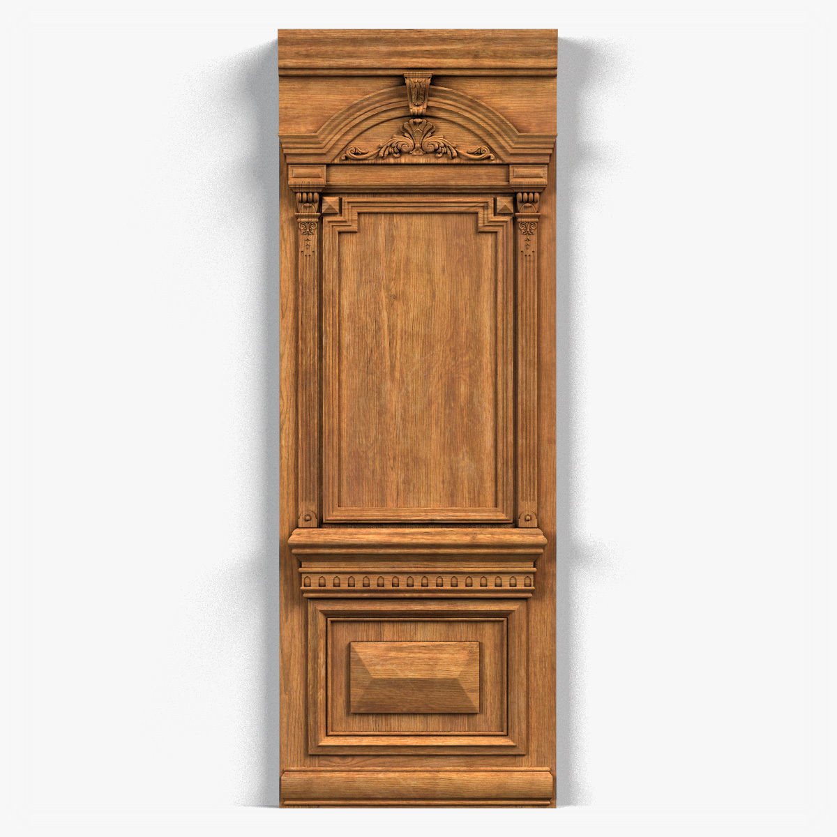 Door0050 wooden door with ornate carvings 3D model_7
