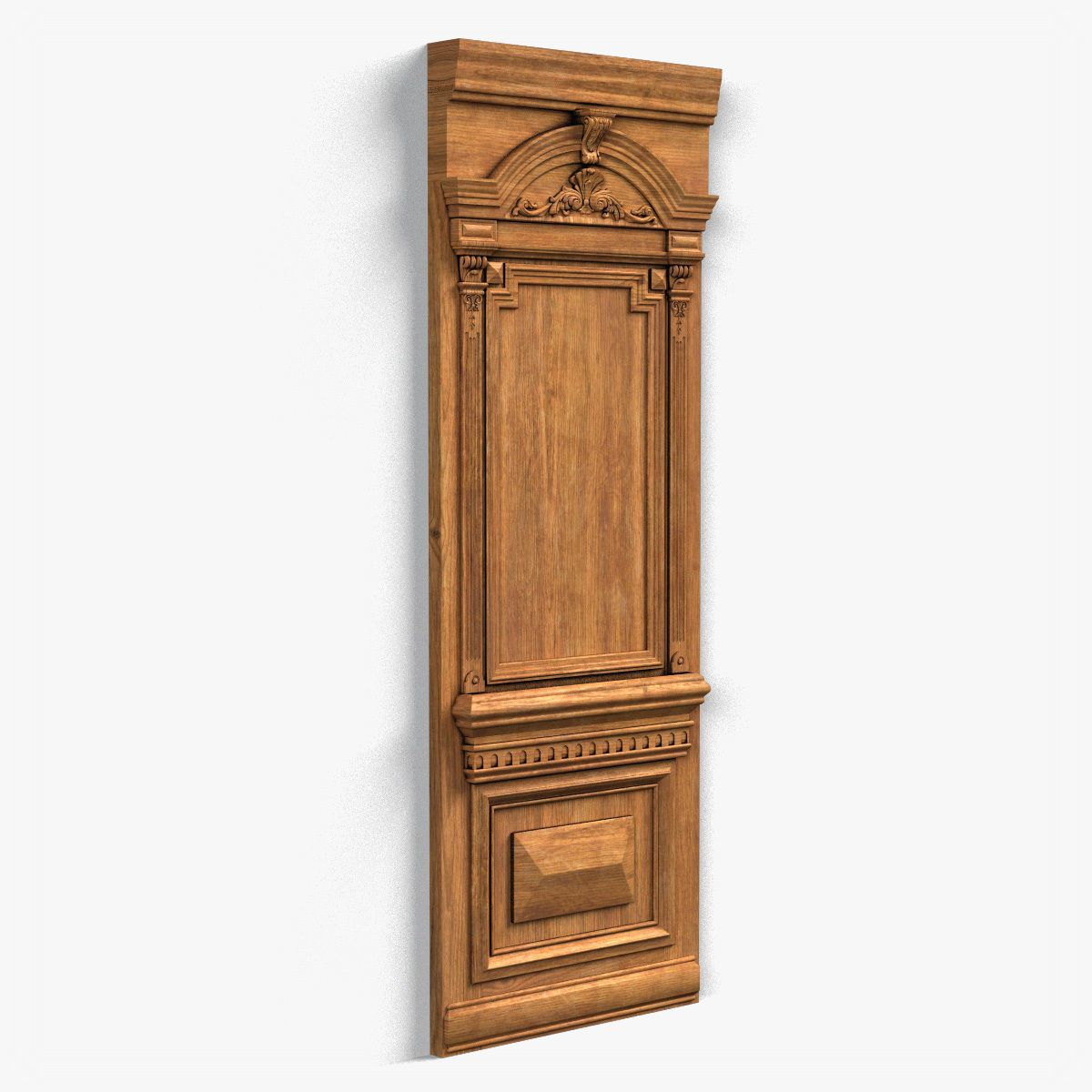 Door0050 wooden door with ornate carvings 3D model_8